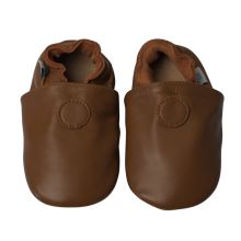 Schlichte Hellbraun Schuhe mit Gummisohle