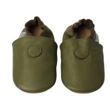 Schlichte olivgrün Schuhe mit Gummisohle