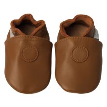 Hellbraune Krabbelschuhe
