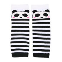 Stulpen schwarz-weiß gestreift - Baby Panda