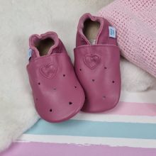 Rosenherzen Schuhe mit Gummisohle