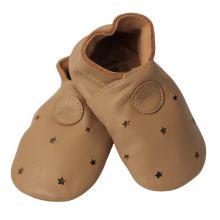 Mokka-Sterne Krabbelschuhe