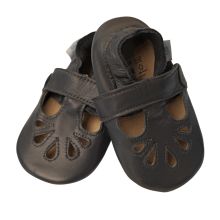 Marineblau T-Spangenschuhe mit Gummisohle