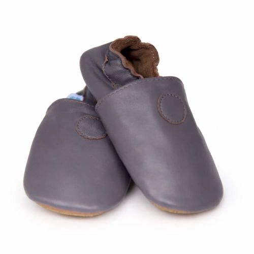 Schlichte graue Schuhe mit Gummisohle