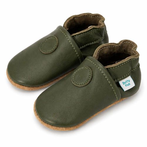 Khakigrüne Krabbelschuhe