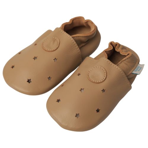 Mokka-Sterne Schuhe mit Gummisohle