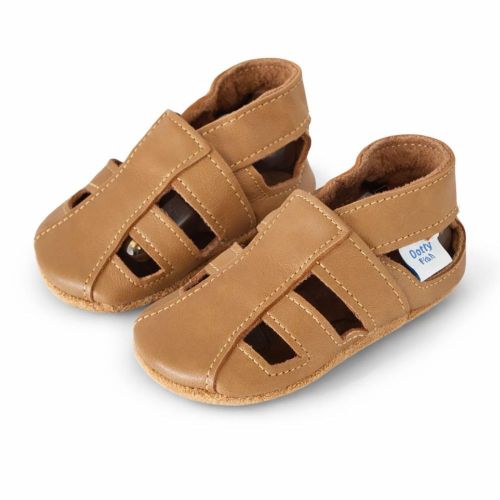 Hellbraune Sandalen