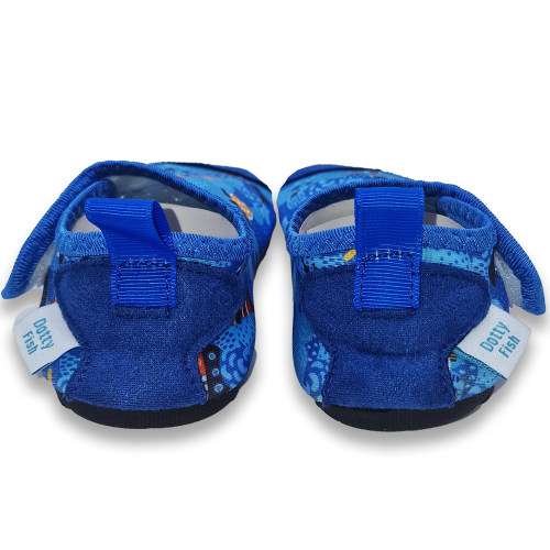 Schiff Ahoi Blaues Schiff-Schwimmschuhe