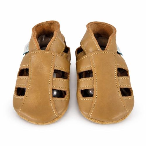 Hellbraune Sandalen