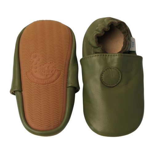 Schlichte olivgrün Schuhe mit Gummisohle