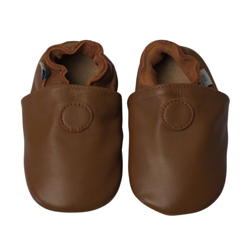 Schlichte Hellbraun Schuhe mit Gummisohle