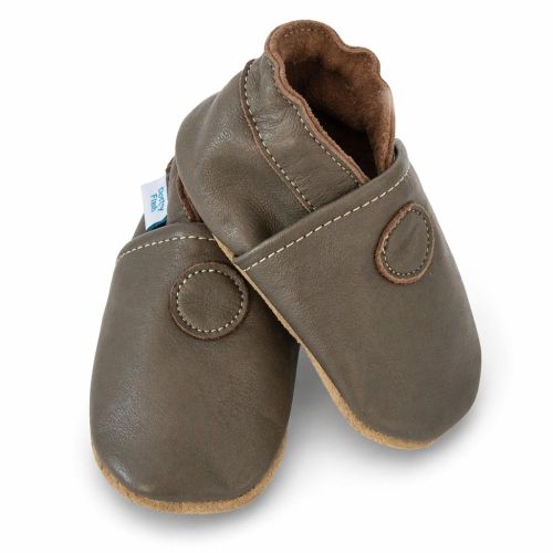 Graue Krabbelschuhe