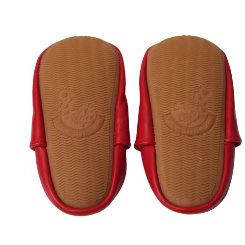 Schlichte rot Schuhe mit Gummisohle