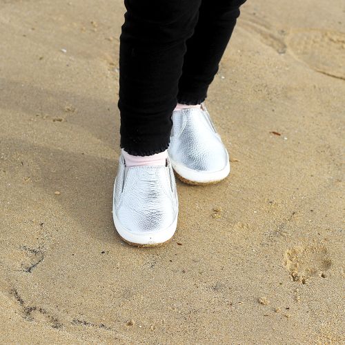 Silber Lauflernschuhe - Shimmy Shoes