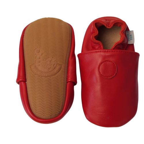 Schlichte rot Schuhe mit Gummisohle