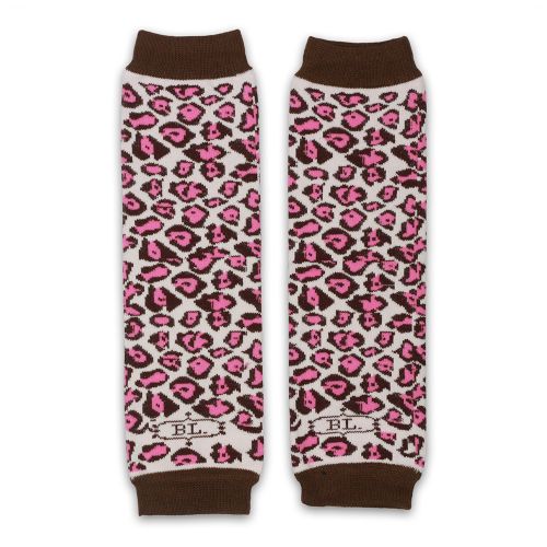 Stulpen schwarz-weiß - rosa Leopardenmuster