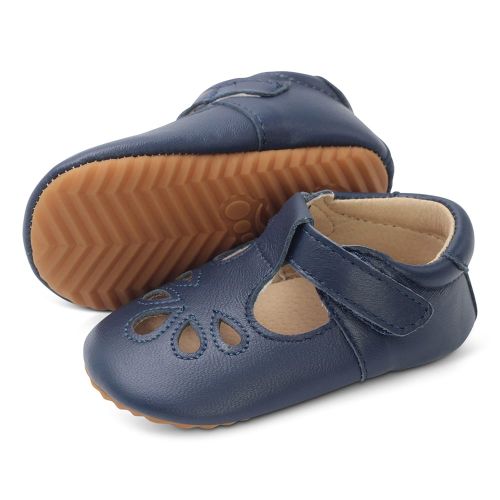 Klassische T-Bar Lauflernschuhe - 'Emily' Marineblau