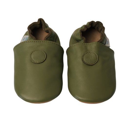 Schlichte olivgrün Schuhe mit Gummisohle