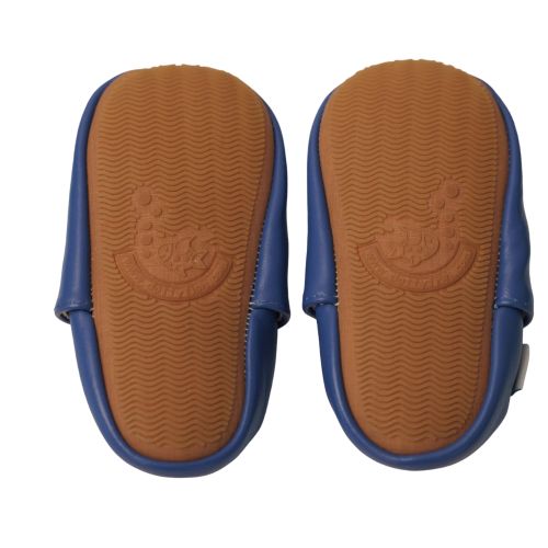 Schlichte blaue Schuhe mit Gummisohle