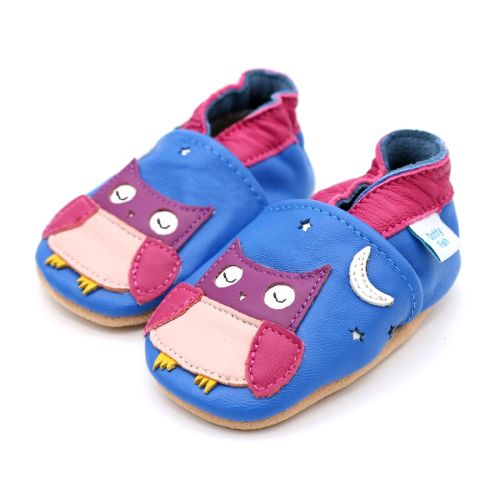 Twit-Twoo owl soft leather baby and toddler shoes from Dotty Fish 