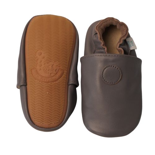 Schlichte graue Schuhe mit Gummisohle