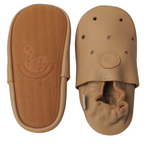 Mokka-Sterne Schuhe mit Gummisohle