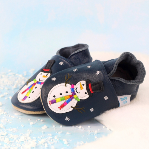 Fröhlicher Schneemann Schuhe mit weicher Sohle