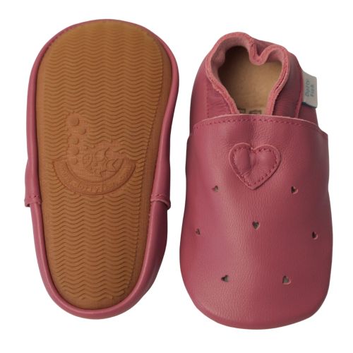 Rosenherzen Schuhe mit Gummisohle