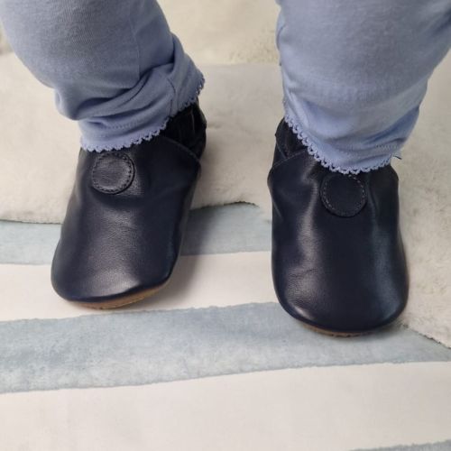 Schlichte marineblau Schuhe mit Gummisohle