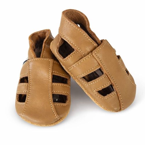 Hellbraune Sandalen