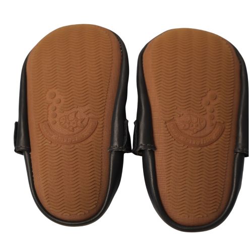 Marineblau T-Spangenschuhe mit Gummisohle