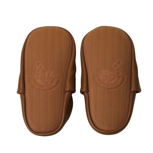 Schlichte Hellbraun Schuhe mit Gummisohle