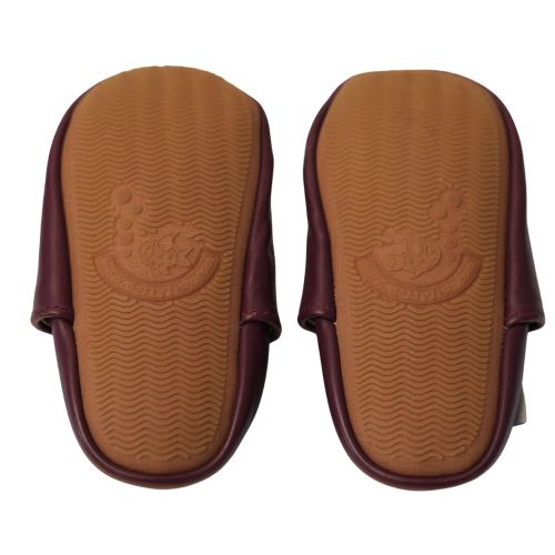 Schlichte traubenfarbe Schuhe mit Gummisohle