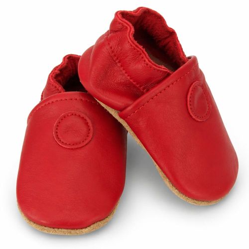 Rote Krabbelschuhe