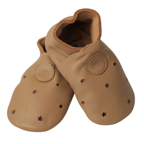 Mokka-Sterne Schuhe mit weicher Sohle