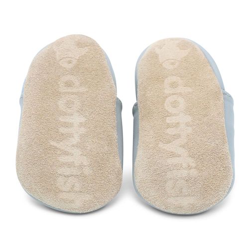 Dotty Fish non-slip suede soles - Choo Choo Train Soft leather baby and toddler shoes