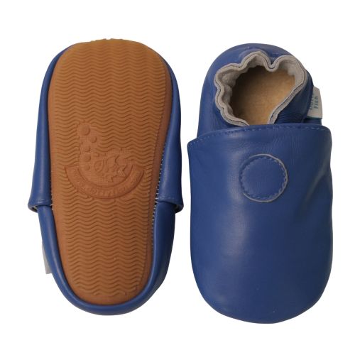 Schlichte blaue Schuhe mit Gummisohle