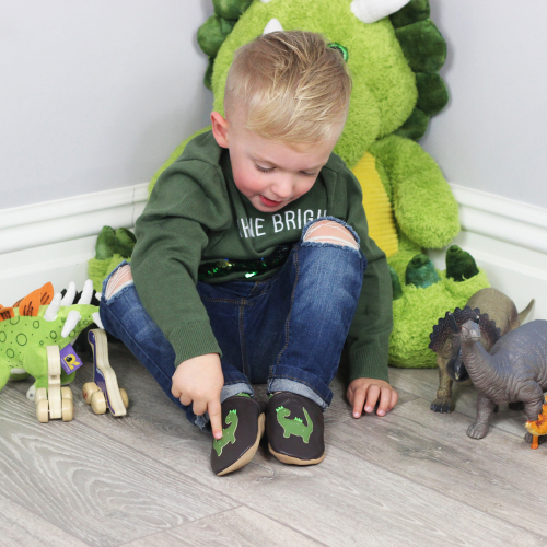 Jake der Dinosaurier Schuhe mit weicher Sohle