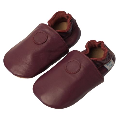 Schlichte traubenfarbe Schuhe mit Gummisohle