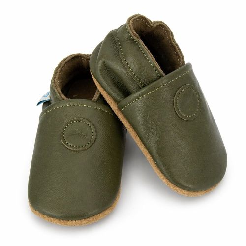Khakigrüne Krabbelschuhe