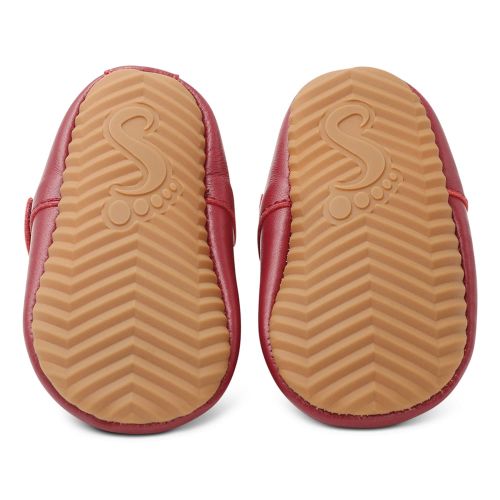 Klassische T-Bar Lauflernschuhe - 'Emily' Rot