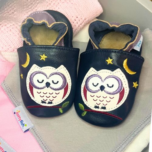 Anya die Eule Schuhe mit weicher Sohle