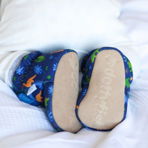Babyhausschuhe – Dinosaurier