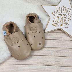 Mokka-Sterne Schuhe mit Gummisohle