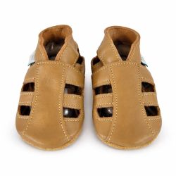 Hellbraune Sandalen