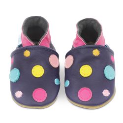 Passendes Set – Bunte Punkte marineblau