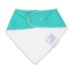 Lätzchen Dotty Fish Bandana aus Baumwolle mit weißem Vlies unterlegt, für Mädchen und Jungen im Kleinkindalter.