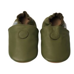 Schlichte olivgrün Schuhe mit Gummisohle