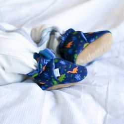 Babyhausschuhe – Dinosaurier