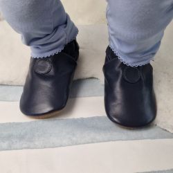 Schlichte marineblau Schuhe mit Gummisohle